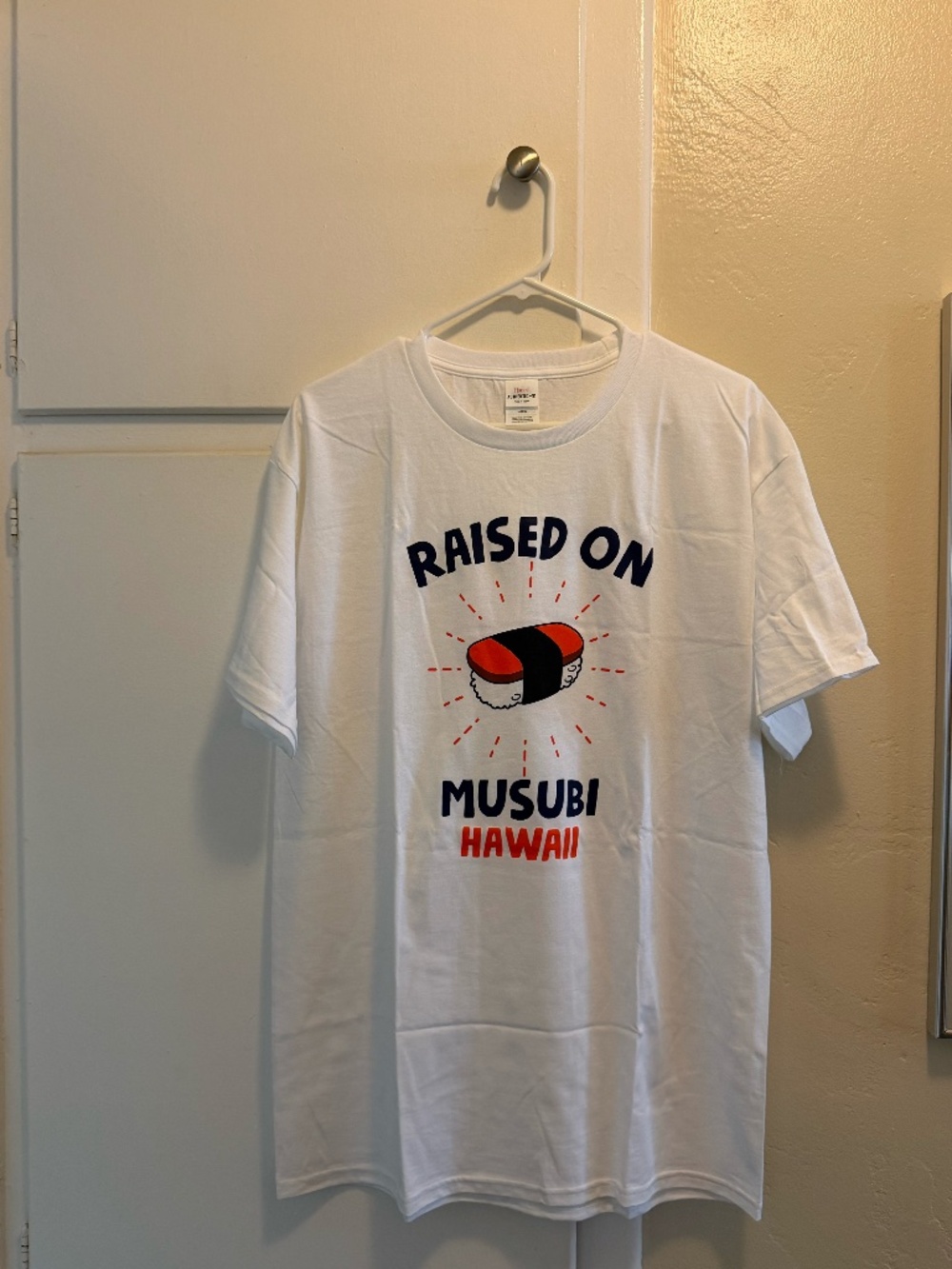 Raised On Rice Musubi Graphic Tee Size L